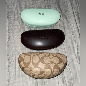3 sunglass cases